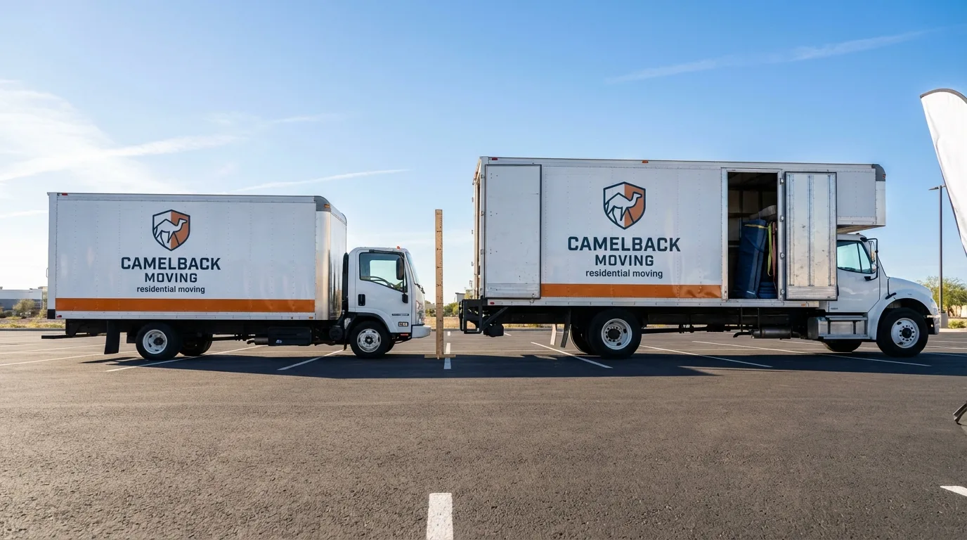 Moving truck size capacity guide in Brodheadsville